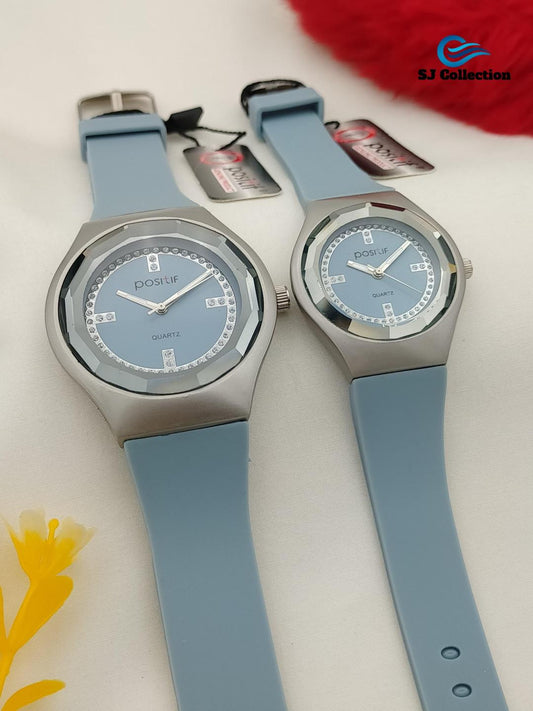 Couple Watches Gray Color 2 Pcs