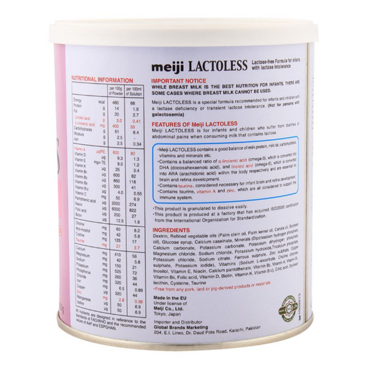 Meiji Lactoless Milk Powder 350g