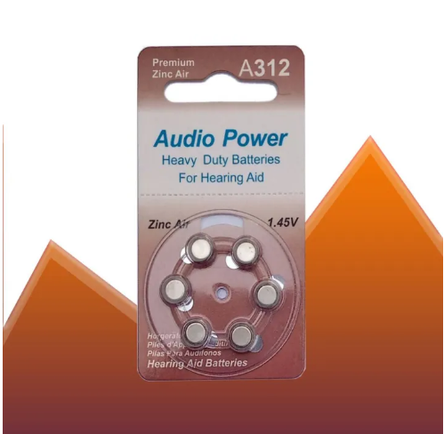 A312 - Zinc Air 1.45V Hearing Aid Batteries Ex-12-25